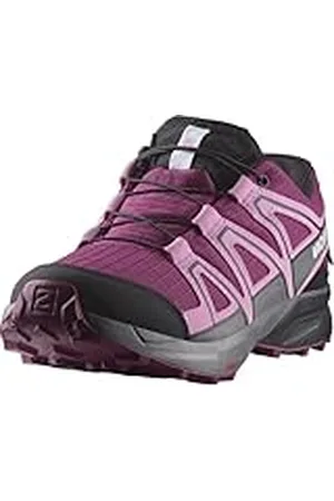 Salomon Speedcross Clima Impermeables Zapatos unisex para niños de senderismo y carrera, Ajuste preciso, Agarre, Comodidad y practicidad, Plum Caspia, 32