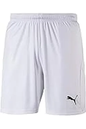 PUMA Hombre Pantalones Cortos, White- Black, XXL