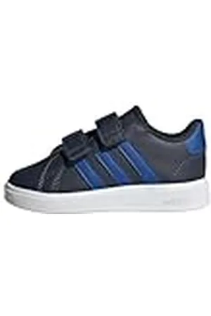 adidas Grand Court Lifestyle Hook and Loop Shoes, Zapatillas de Tenis Unisex bebé, Legend Ink/Royal Blue/Cloud White, 21 EU