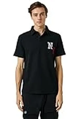 Koton Varsity Camiseta Polo Neck Button Detailed Embroidered, , M para Hombre