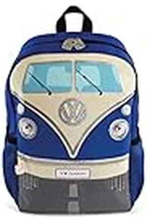 Brisa VW Collection - Mochila de Senderismo Infantil Volkswagen T1 Camper Bus (15L/Pequeña/Frente del Bus/ )