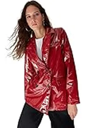 Trendyol Damen Regular Zweireihig Plain Webstoff Blazer Abrigo, , 36 De Las Mujeres