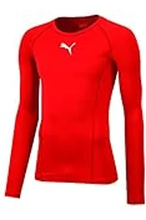 PUMA 655921 05, Camiseta de Manga Larga Infantil, Rojo ( Red), 128
