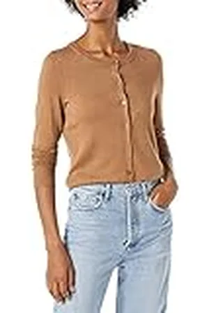 Amazon Jersey Cárdigan de Cuello a La Caja Ligero (Disponible en Tallas Grandes) Mujer, , XXL