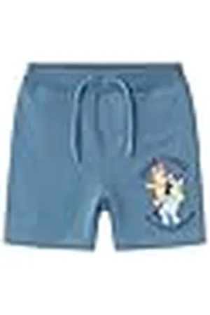 NAME IT NMMAKLEY BLUEY Long SWE Shorts UNB Sky Pantalones Cortos, , 110 cm para Niños