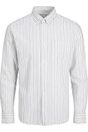 JACK & JONES JprbrookCamiseta Oxford L/S Camisa Casual, Sargasso Setripes:Slim Fit, M para Hombre