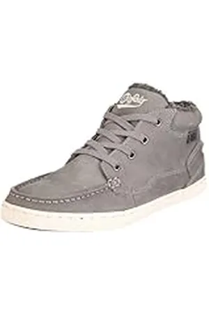 Buffalo 5150-I2833 Nubuck Leather 122791 - Zapatillas de Cuero Nobuck para Mujer, Color Gris, Talla 42