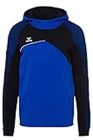 Erima Premium One 2.0 Sudadera con Capucha, Hombre, Azul (New Royal) / Negro/Blanco, XL