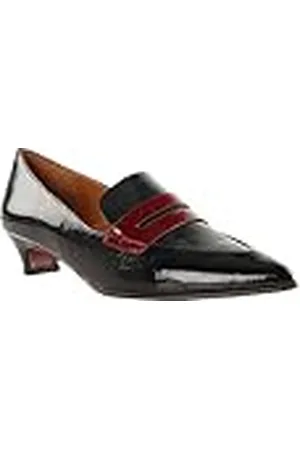 Chie Mihara Joita 38,5, Mocasines Estilo Conductor Mujer, Negro, Azul y Rojo, 38.5 EU