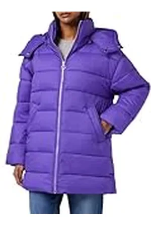 Benetton Chaqueta 2sywdn03b, Plumón largo Mujer, Morado (Pervinca 30F), S