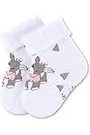 Sterntaler Calcetines para bebés Chica Emmi, Edad: 4-6 meses, Talla: 16, Blanco