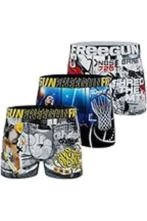 Freegun Calzoncillos bóxer Deportivos Transpirables, cómodos y Suaves para niños (Lote de 3) 14 años/16 años