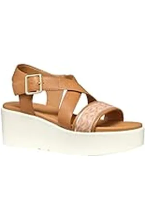 Geox D XAND 2.2S A, Sandalia de cuña Mujer, Camel/Nude, 41 EU