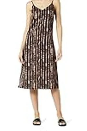 THE DROP Ana Silky Vestido de Cuello En V Midi Slip, , 5XL Grande
