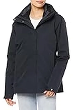 Millet Pobeda II 3 in 1 JKT W - Chaqueta Impermeable 3 en 1 para Mujer - Senderismo, Trekking, Día a Día - Negro