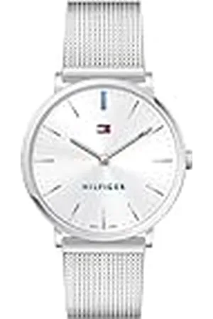 Tommy Hilfiger Reloj Analógico de Cuarzo para Mujer con Correa de Malla de Acero Inoxidable Plateada - 1781690
