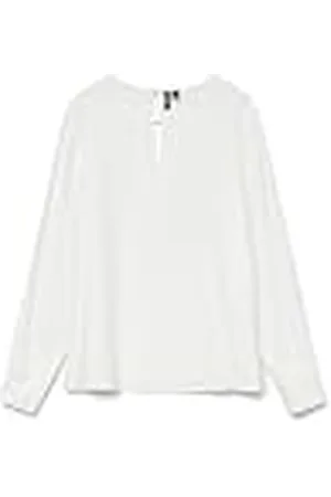 VERO MODA Vmsonja LS Top Wvn Ga Blusa de Manga Larga, Blancanieves, M para Mujer