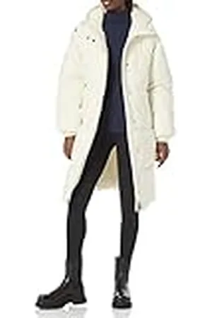 Amazon Chaqueta Acolchada Larga y de Talla Grande con Capucha (Disponible en Talla Grande) Mujer, , 6XL Grande