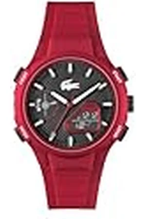 Lacoste Reloj de Cuarzo Multifuncional Analógico-Digital para hombre Colección LC33 Collection con Correa en silicona