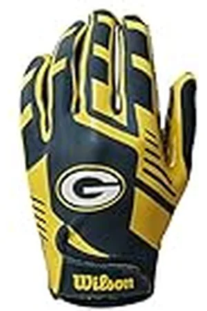 Wilson Guantes NFL TEAM SUPER GRIP, Talla única para jóvenes, Silicona/licra elástica