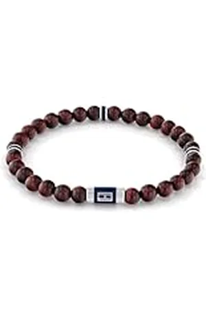 Tommy Hilfiger Jewelry Pulsera para Hombre de Cuentas De Madera Color Marrón - 2790324