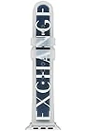 Armani Exchange Pulsera compatible con Apple Watch, 42/44/45 mm - 22 mm Multi Silicona, AXT8009