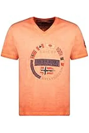 Geographical Norway Jarico Men Camisetas, Corail, L para Hombre