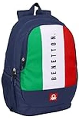 Safta BENETTON FLAG - Mochila Escolar Infantil, Ideal para Niños de Diferentes Edades, Cómoda y Versátil, Calidad y Resistencia, 32x16x44 cm