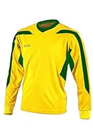 Mitre Kids Frequency Football Match Day Shirt - Yellow/Emerald Small