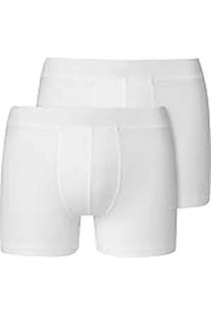 Schiesser Jungen Boxershorts Weiches Bündchen 2 Pack Bxer, Blanco_173535, 176 cm para Niños