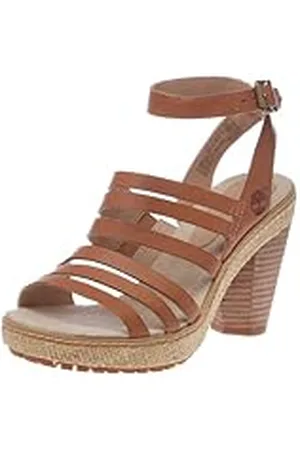 Timberland Chauncey Sandl Wrapd, Zapatillas de Estar por casa con talón Abierto Mujer, Marrón (Tan), 41.5
