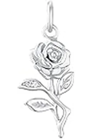 Amor Colgante con motivo de de ley 925 para señora, con sintetizador de circonitas cúbicas, 2 cm, , rosa, Se entrega en caja de regalo de joyería