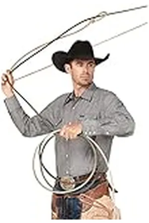 Wrangler Camisa de Trabajo de Manga Larga con Corte Vaquero con Acabado Lavado, Opaco, , XXL para Hombre