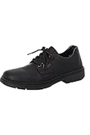 Rieker Herbst/Winter, Zapatos de Cordones Derby Hombre, Negro (Schwarz/Schwarz 00), 44 EU