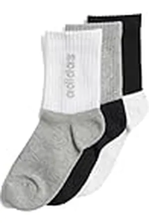 adidas Unisex niños LINEAR KIDS CREW SOCKS 3PP, , 3-4 Years