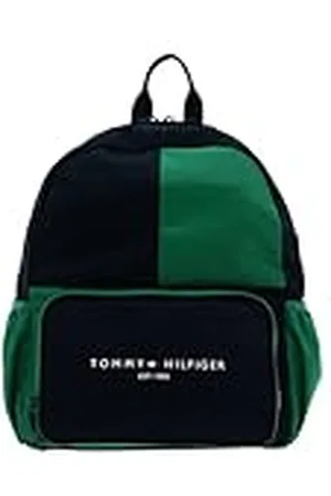 Tommy Hilfiger TH Established Kids Backpack Green Malachite Colorblock