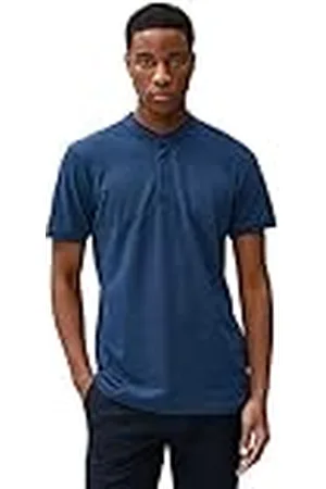 Koton Mandarin Collar T-Shirt Slim Fit Buttoned Short Sleeve Camiseta, , XXL para Hombre