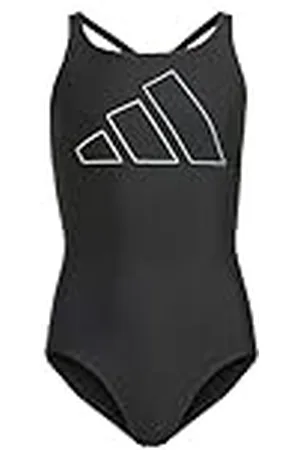 adidas Performance Big Bars Swimsuit Kids Bañador, Niñas, , 9-10 Years