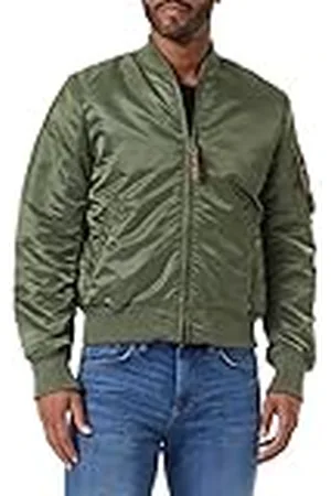 Alpha Industries MA-1 VF 59 Chaqueta Bomber, Verde (Dark Green-257), L para Hombre