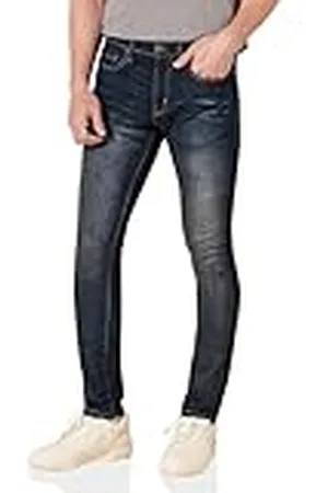 Amazon Pantalón Vaquero Elástico de Ajuste Ceñido Hombre, , 36W / 29L