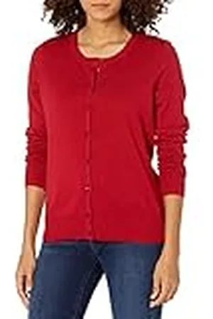 Amazon Jersey Cárdigan de Cuello a La Caja Ligero (Disponible en Tallas Grandes) Mujer, , S