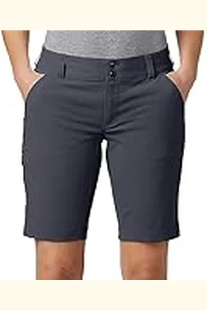 Columbia Mujer Shorts largos, SATURDAY TRAIL LONG SHORT, Nailon, Gris oscuro (India Ink), Talla: 16, AK4028
