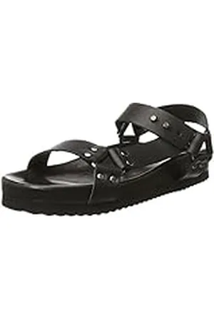 SELECTED Sfamanda Sandal, Sandalias Abiertas Mujer, (Black), 39 EU