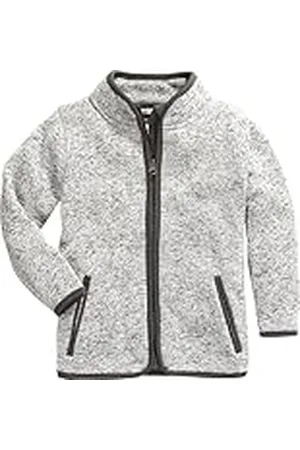 Playshoes Knitted Fleece Jacket Chaqueta, Grey, 152 Unisex niños