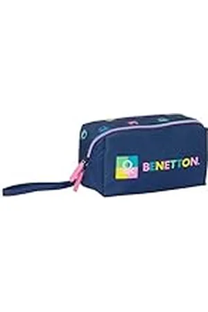 Safta M050, Benetton Cool-Portatodo Cuadrado Grande, Infantil, Estuche Niño, Ideal Edad Escolar, Cómodo y Versátil, Calidad y Resistencia, 22x10x10 cm, Color Unisex niños, Estándar