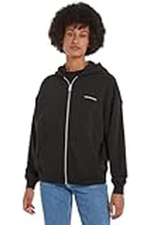 Calvin Klein Jeans Hoodie Mujer con cremallera y capucha, , S