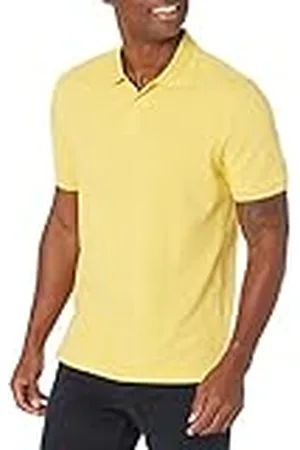 Amazon Polo de Piqué de Algodón de Ajuste Entallado Hombre, , L