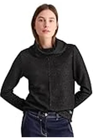 CECIL B322478 Camiseta Recortada, Color Negro, S Mujeres
