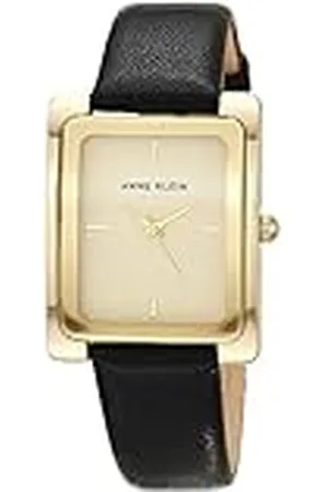 Anne Klein Reloj con correa de cuero para mujer