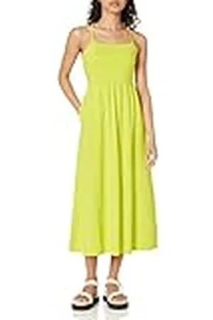 Amazon Vestido Midi Acampanado en Punto, Disponible en Tallas Grandes (Anteriormente Amazon Aware) Mujer, , M